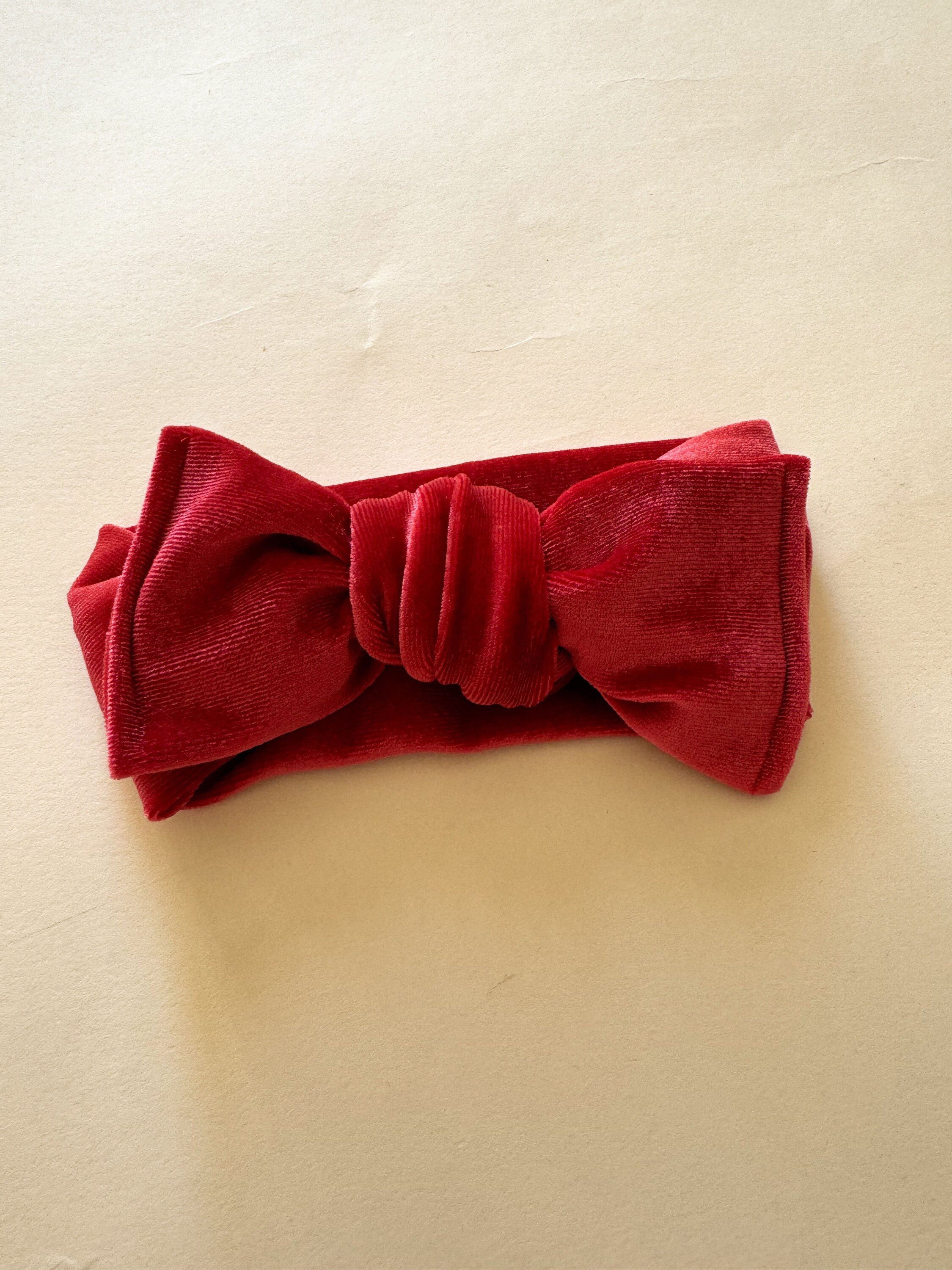 Mathilde Velvet Bow Headwrap - Burgundy main image 1