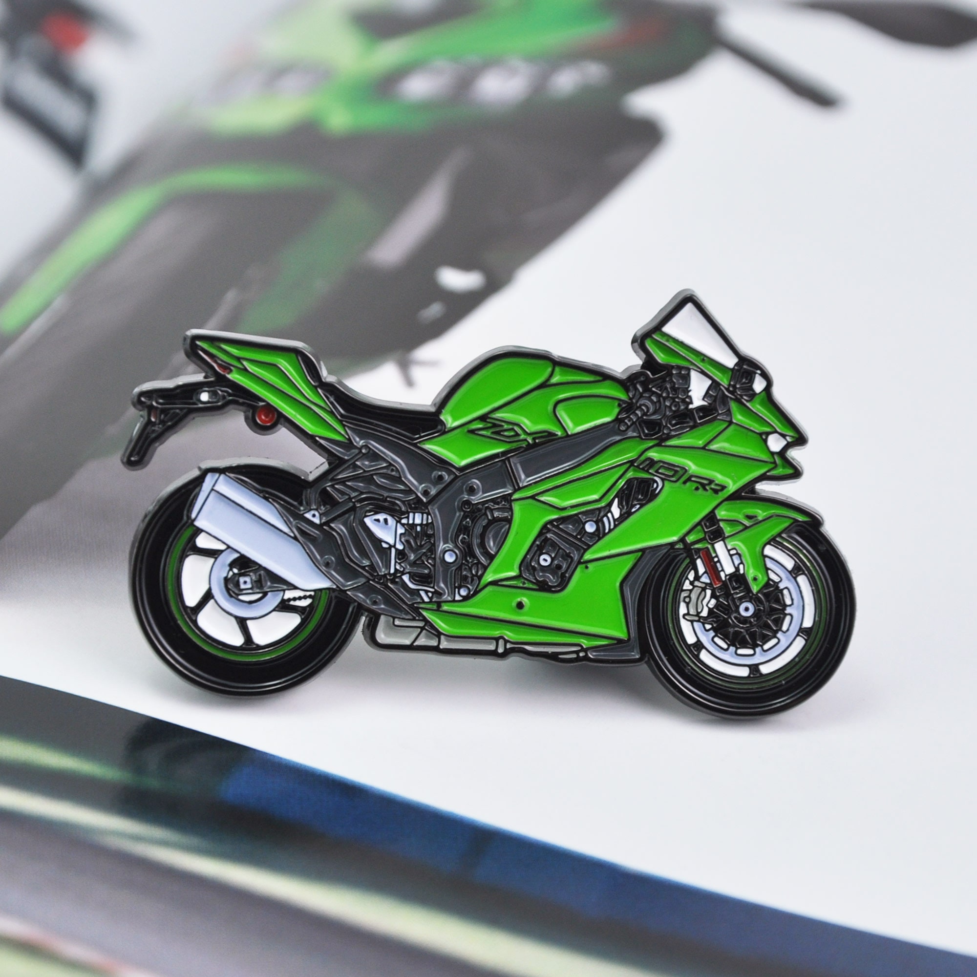 Kawasaki Ninja ZX-10RR Enamel Pin: Motorcycle Lapel Badge - Etsy