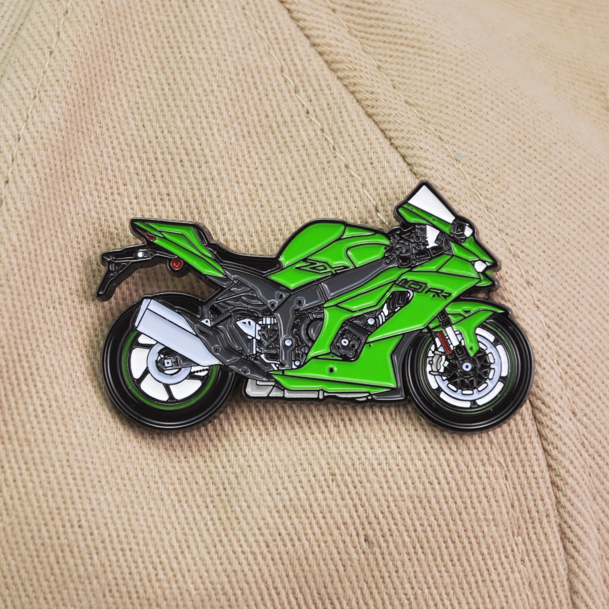 Kawasaki Ninja ZX-10RR Enamel Pin: Motorcycle Lapel Badge - Etsy