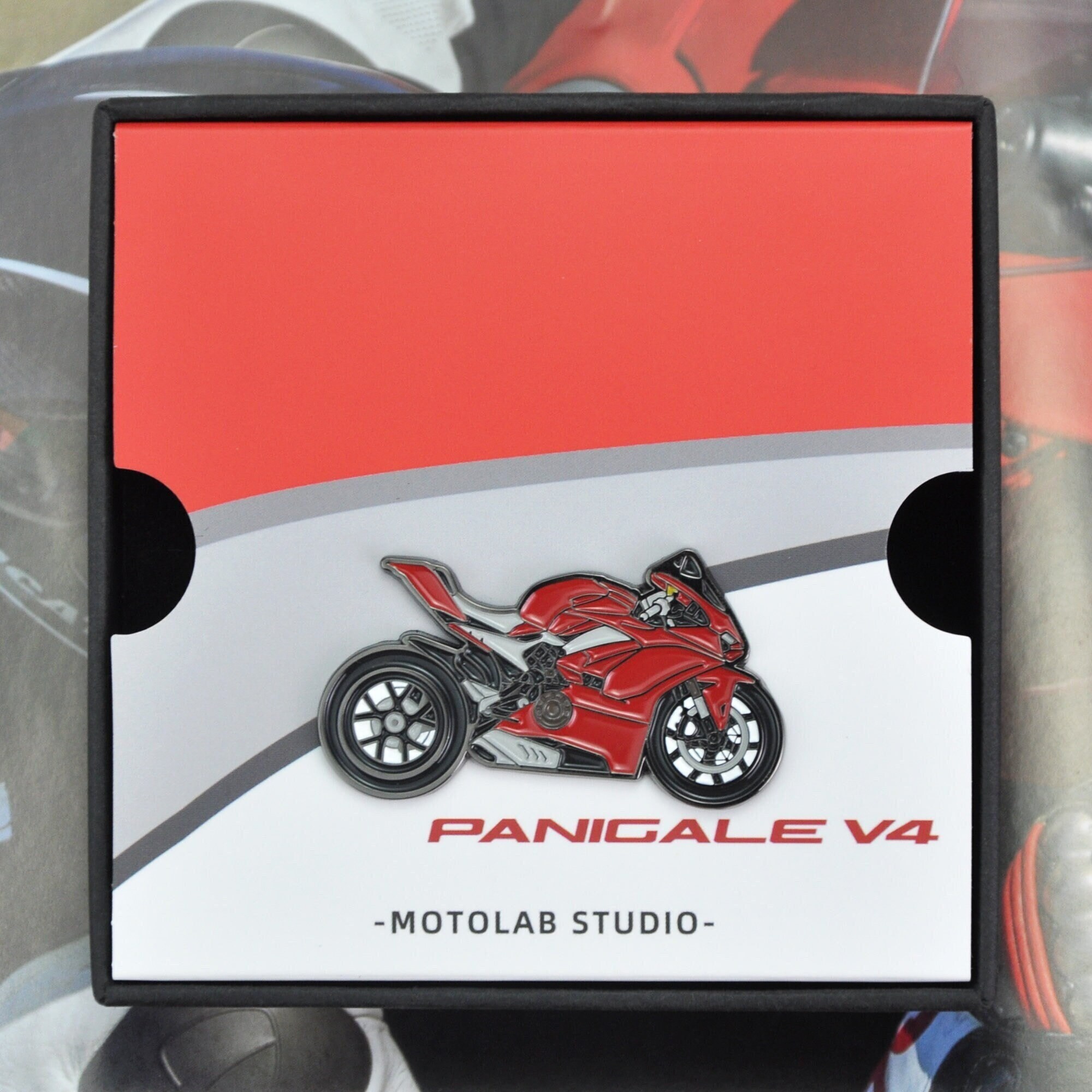 Ducati Panigale V4 Racing Bike Pin Badge Motorcycle Gift for Him Bikers ...