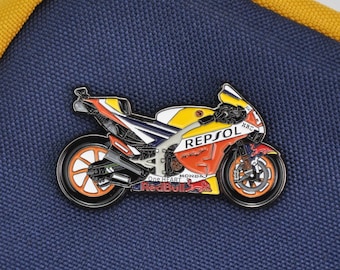 Pin de esmalte Repsol Honda RC213V: Insignia de carreras de MotoGP MM93