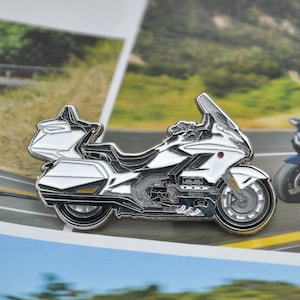 Honda Gold Wing GL1800 Enamel Pin: Motorcycle Biker Lapel Pin