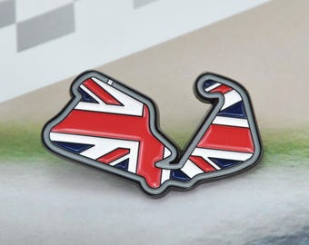 Silverstone Circuit Enamel Pin: BritishGP F1 Racing Gift