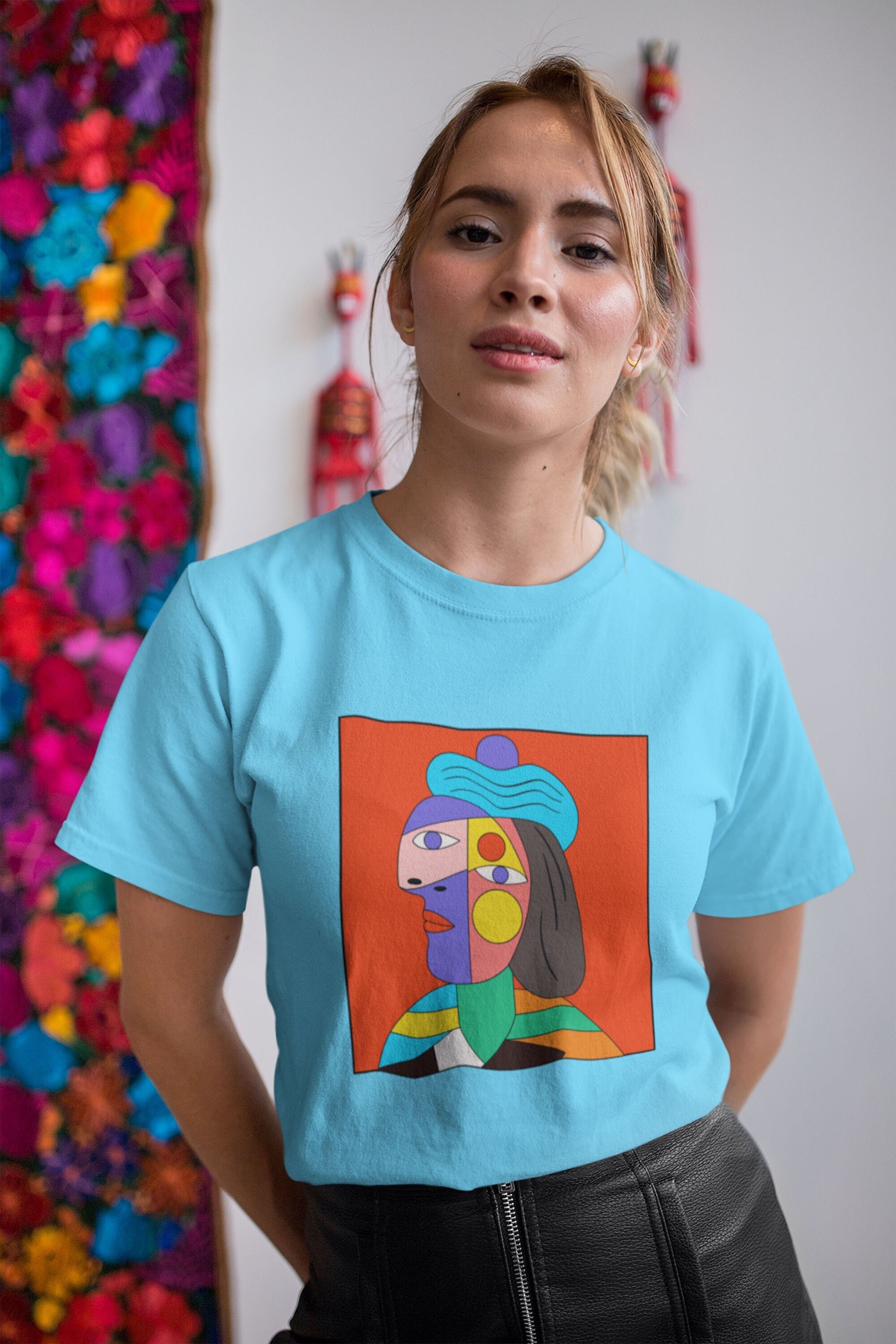 Women Picasso Style Art Lover Shirts 