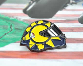 Valentino Rossi SoleLuna Enamel Pin: VR46 MotoGP Fan Gift