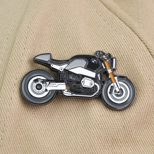 Soft Enamel Lapel Pin Badge BMW Motorrad Pins Clips R nineT Retro Motorbike Accessories Cafe Racers Vintage Motorcycle Gifts for Riders Fans