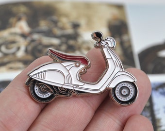 VESPA 946 Retro Scooter Badge Gift for Her Soft Enamel Lapel Pins Piaggio Motorbike Accessories Vintage Motorcycle Gifts Riders Bikers Fans