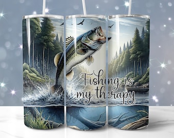 The Reel Life Crappie Fish Tumbler Wrap, Fishing Digital File, Crappie Fishing Design, Digital DOWNLOAD, Gone Fishing Png, Fisherman Tumbler