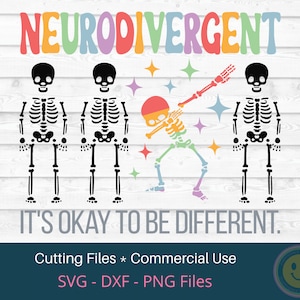 神経多様性 違っていても大丈夫です SVG、神経多様性を受け入れる、神経多様性 SVG、カッティング ファイル、PNG、DXF、認識 SVG、デジタル