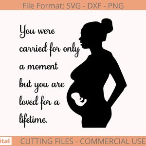 miscarriage awareness svg, mommy of an angel, mama, pregnancy, infant loss svg, baby, foot print, retro, wavy text