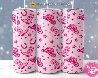 Let's go girl png, pink Cowgirl Pink Boots, Western bachelorette  party, 20 oz Skinny Tumbler Sublimation Design Digital Download PNG