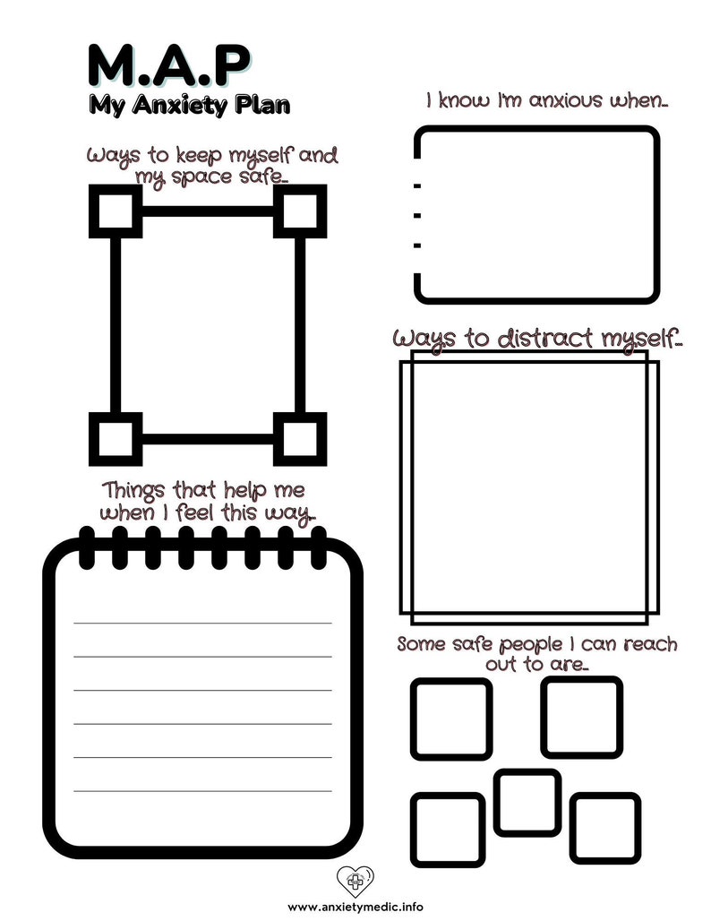 My Anxiety Plan Map Etsy My Anxiety Plan Map Etsy