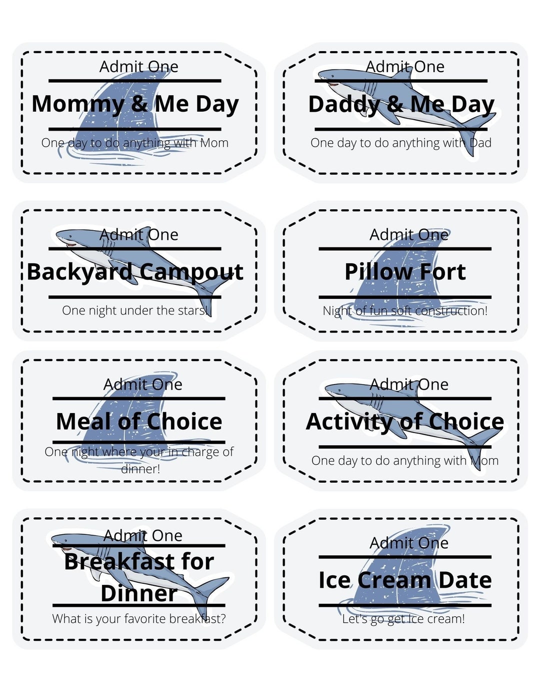 Printable Kid Coupons | Kids Coupon Book | Instant Digital Download ...