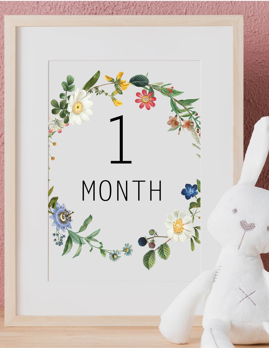 Baby Milestone Cards |DIY Digital Download Monthly Milestone Photo ...