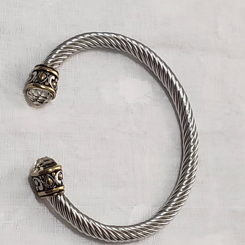 Classic Cable Bracelet ,stainless Steel Twisted Cable Bracelet, Cable