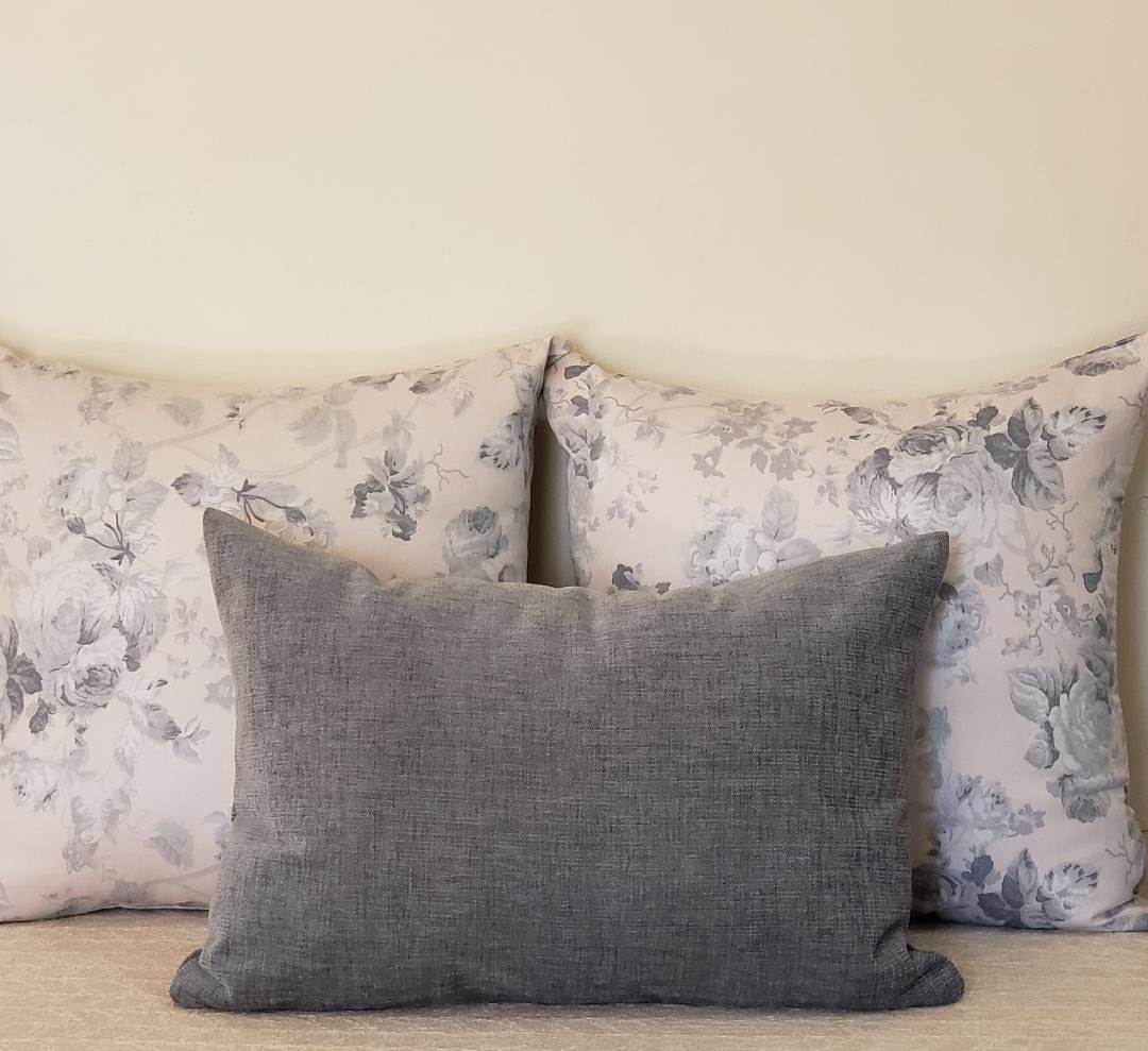 Pillow Covers Combo Gray Pillow Cover Combothrow Pillow Etsy