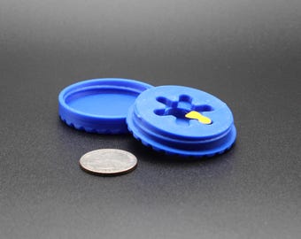 Mini Magnetic Hearing Aid Battery Case: Compact #10 Battery Storage in Custom Colors