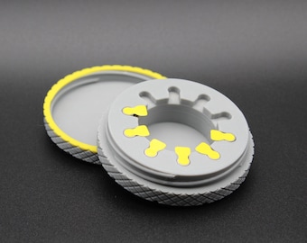 Slim Magnetic #10 Hearing Aid Battery Case – Pocket-Friendly Storage with Custom Colors