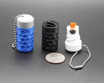 Magnetic Hearing Aid Battery Keychain: Custom Color Carrier for Size 13 Batteries