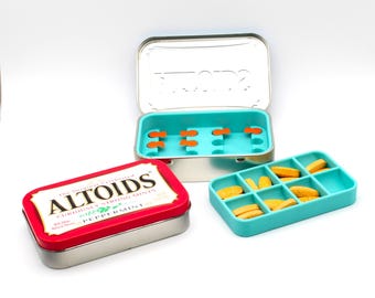 Hearing Aid Battery Holder for #13 Batteries | Altoid Tin Insert | Portable Secure Storage