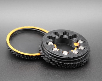 Estuche magnético delgado para pilas de audífonos n.° 13: almacenamiento compacto con colores personalizados.