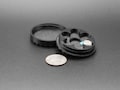 Mini Magnetic Hearing Aid Battery Case: Compact #675 Battery Storage in Custom Colors