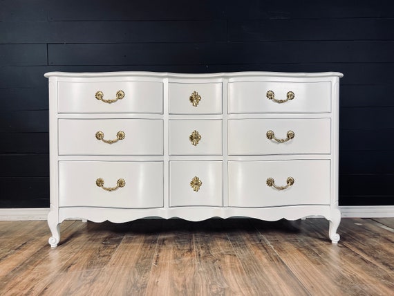 Wood and gold dresser deals