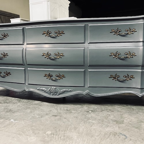 slim fit dress slacks Bramble - Chelsea Largish 6 Drawer Dresser in Antique French Oak main image 1