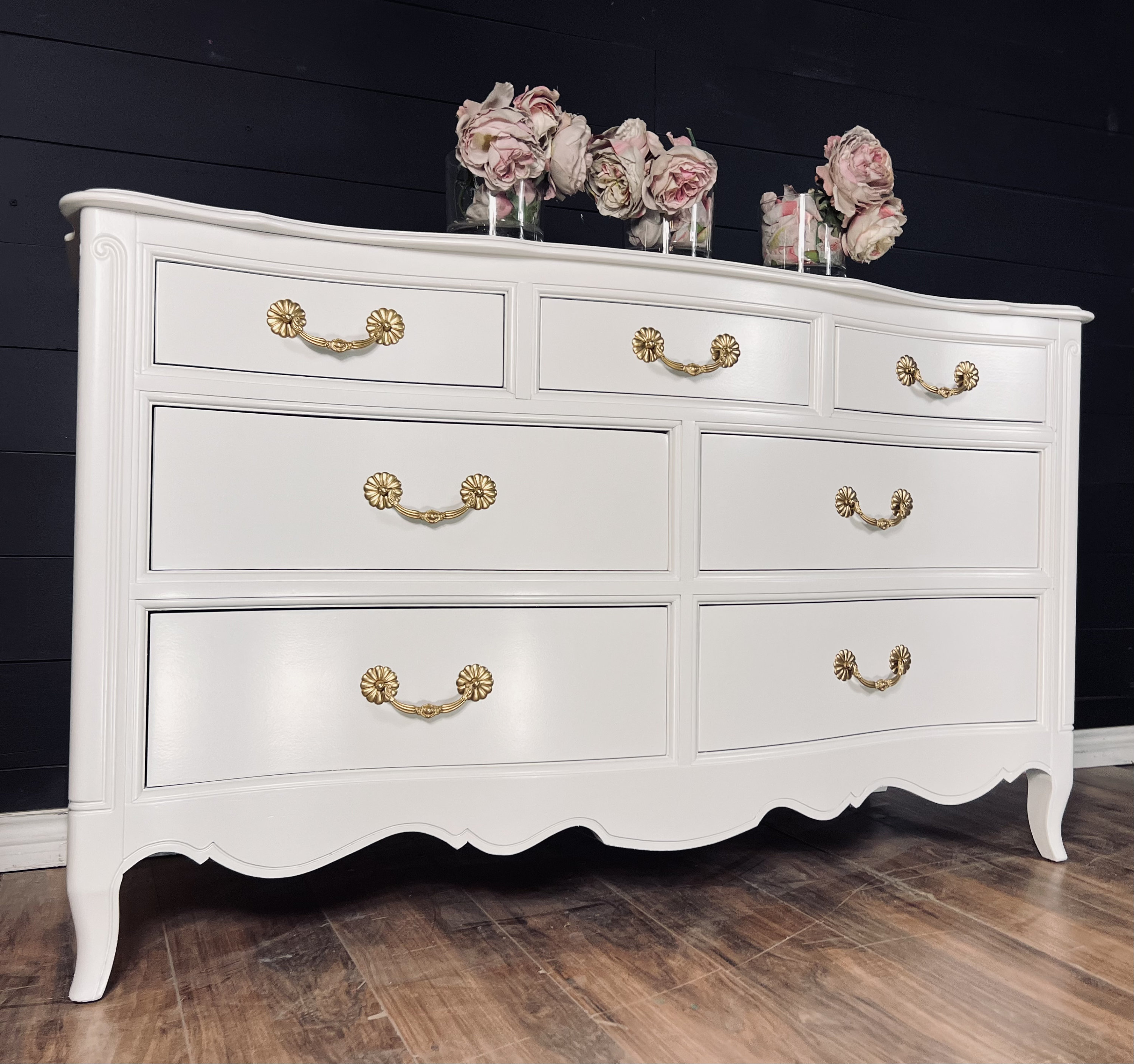 French Provincial Dresser Tv Console Credenza Closet Organizer