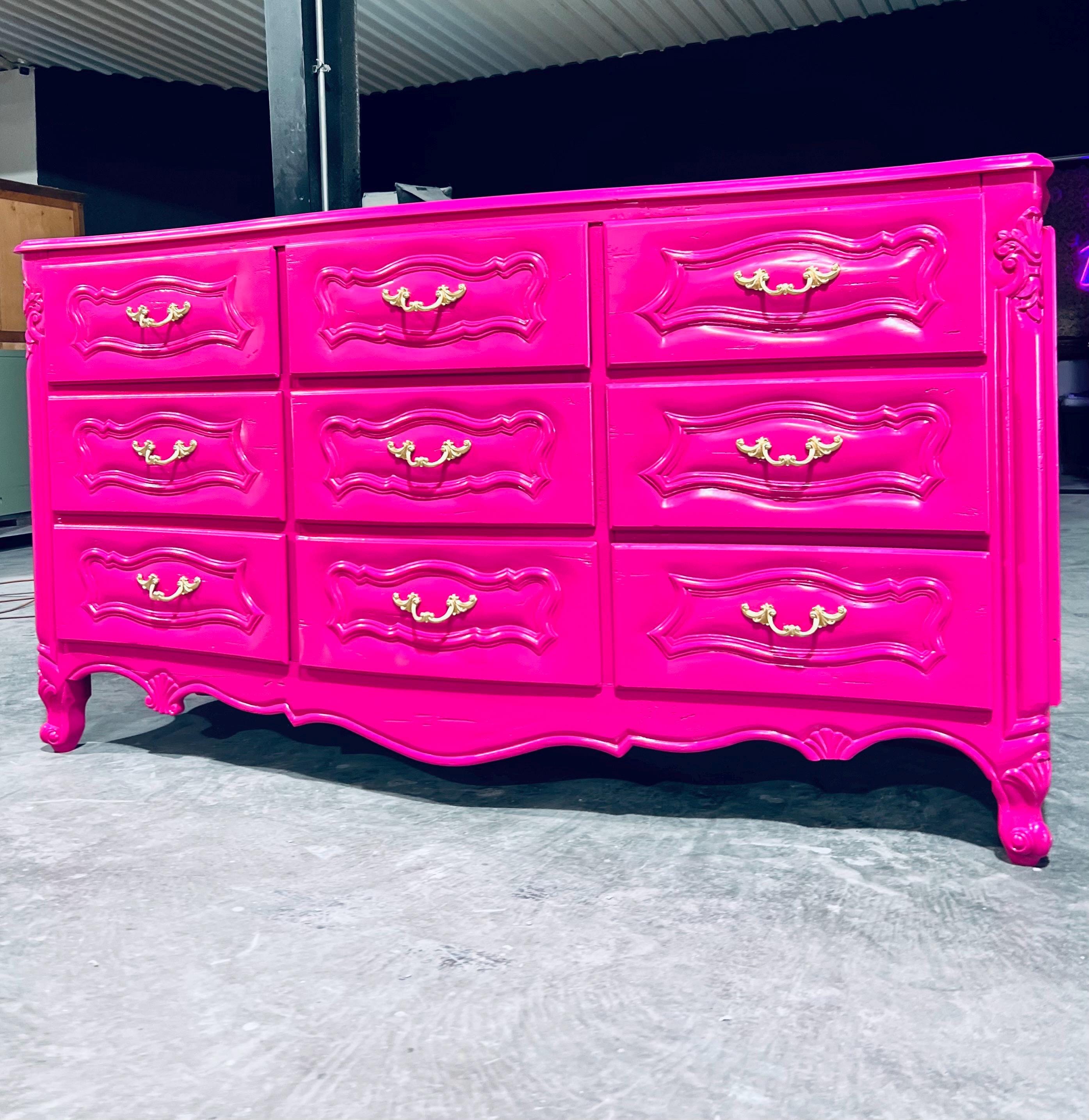 Hot Pink Dresser - Etsy