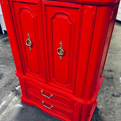 SOLD Dresser Armoire Wardrobe Wood Storage 9 Drawer Etsy