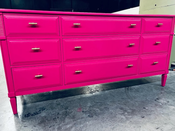 Vintage Mauve Dresser | Customizable TV Console - Etsy Hong Kong