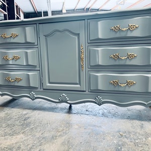 Available Dresser Console Metallic Purple Lavender Dresser French  Provincial Credenza Boho Wood 9 Drawer Living Room Nursery -  Sweden