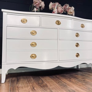 Available! Dresser console Credenza tv console storage closet nursery furniture vintage dresser antique solid wood customizable color