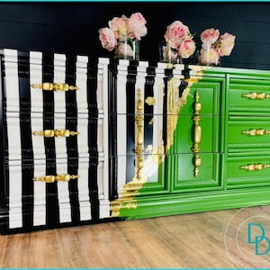 SOLD!! Dresser| Console |credenza | 9 drawer| 6 drawer| custom furniture | painted dresser | customizable