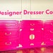 Hot Pink Lacquered Dresser| Pink dresser| Credenza| TV Console| Pick your Color 