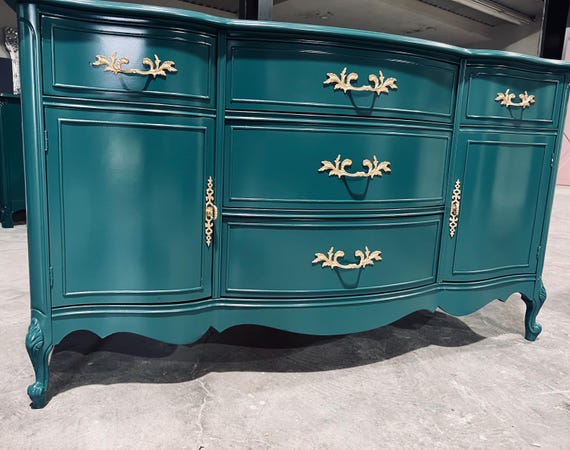 SOLD!! Dresser| Console| Credenza| Wood| Emerald Green| Bedroom | Living  Room Furniture Customizable - Etsy