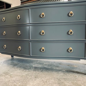 SOLD! Dresser| Charcoal Gray Dresser| Console| Real wood| credenza| Customizable