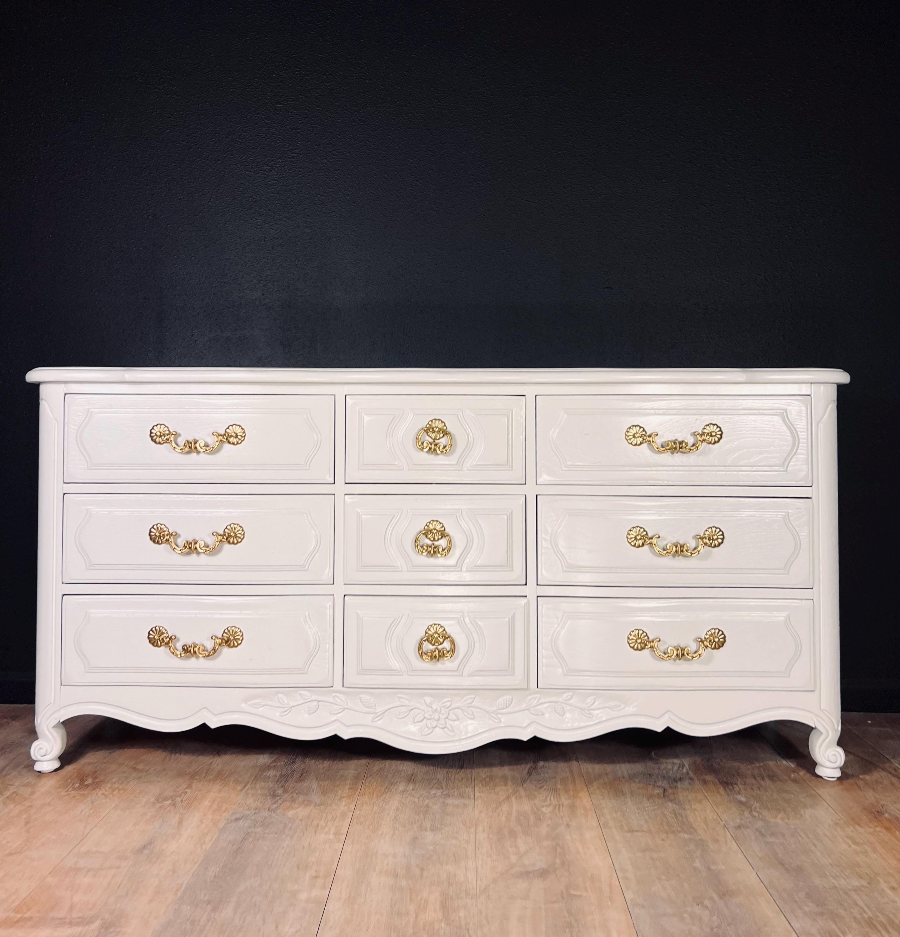 White Lacquered Dresser - Etsy