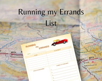 RUNNING MY ERRANDS Downloadable Printable - Travel Guide