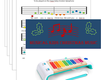 christmas music baby einstein hape magic touch xylophone - pdf sheet music