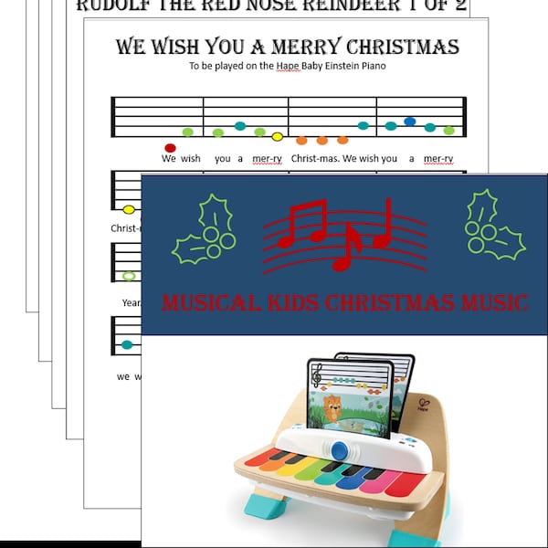 christmas music baby einstein hape magic touch piano - pdf sheet music