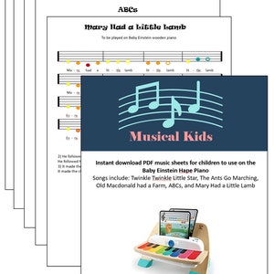 Baby Einstein Hape Klavier - PDF Classic Noten - Hape Klaviermusik - Baby Einstein Klaviermusik
