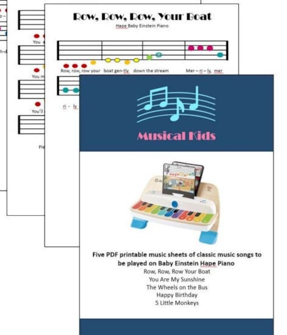 Baby Einstein Hape Klavier PDF Notenblatt