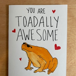 Tu es génial Toadally Carte de vœux