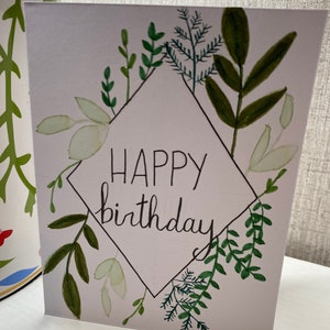 Joyeux anniversaire Diamond Plant Carte de vœux