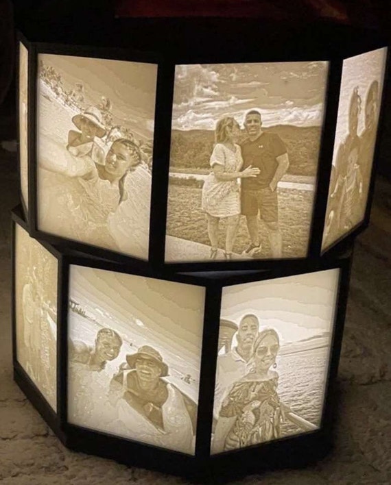 3D Printed Customizable Lithophane Light Picture Box Gift Great for Holiday  Birthday Anniversary Wedding & More 