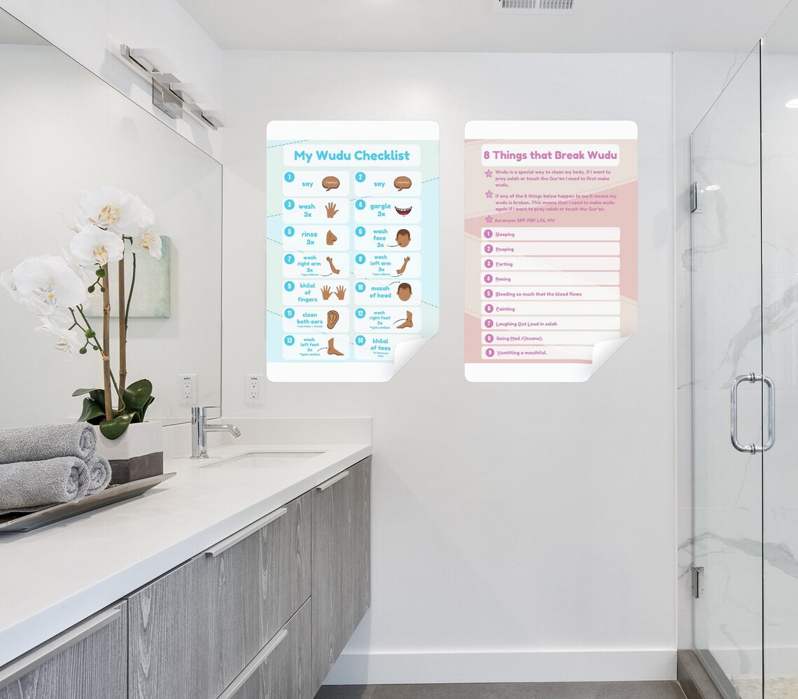 Wudu Checklist for Kids Step by Step Things That Break Wudu Hanafi Fiqh