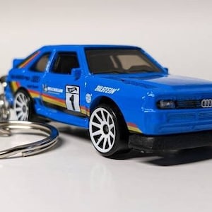 Audi Sport Quattro Keychain Hot Wheels/Matchbox 1/64 Scale