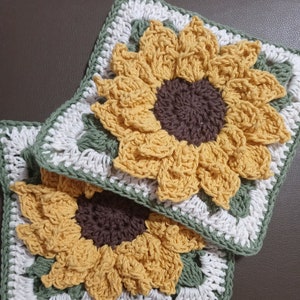 Sunflower Crochet Pot Holder